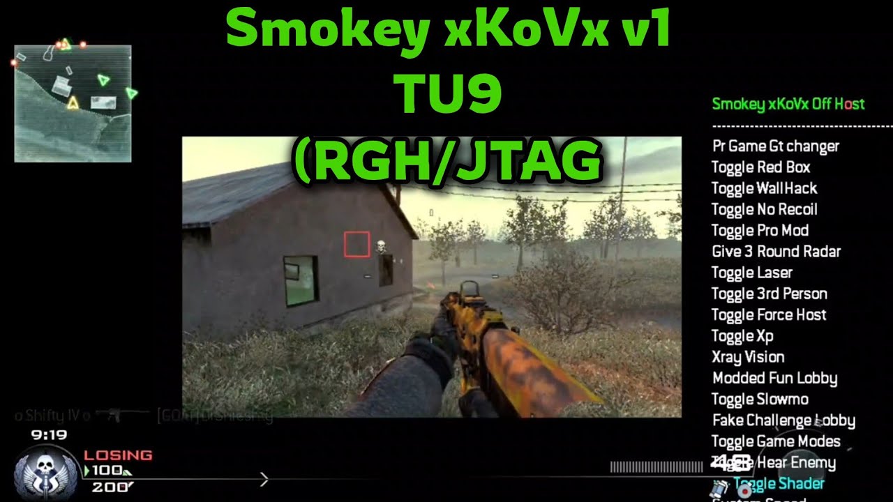 MW2 | TU9 | Smokey xKoVx v1 | dll Mod Menu | Multiplayer | (RGH/JTAG) [+Download]
