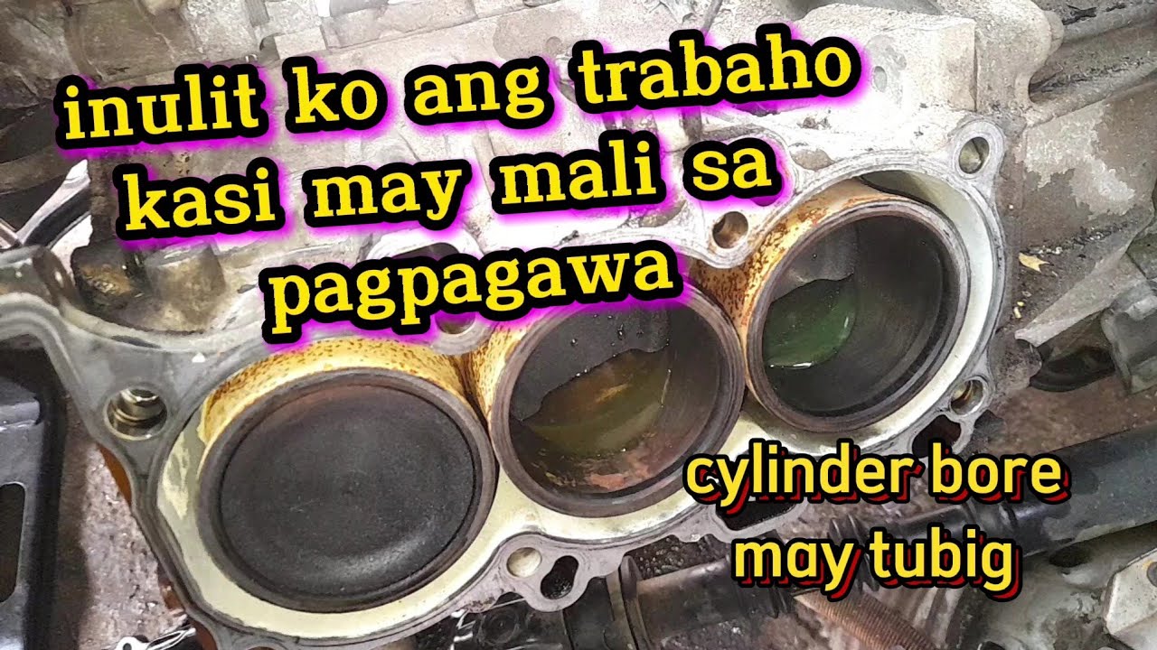 Nakapasok ang tubig sa cylinder bore|| may mali sa pagpatrabaho ang may ari ||Da64 / k6a Engine