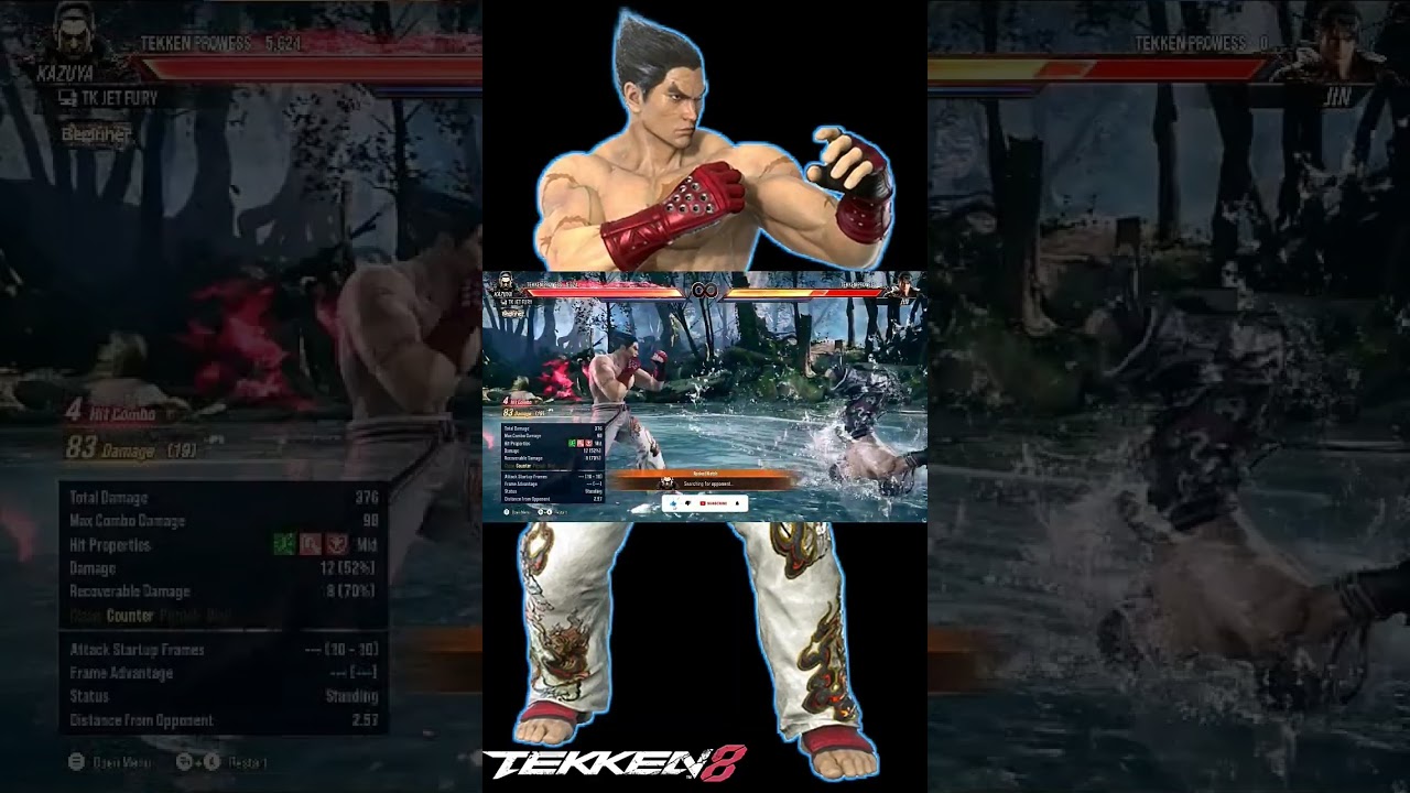 Tekken 8 Kazuya Hard Combo New Style