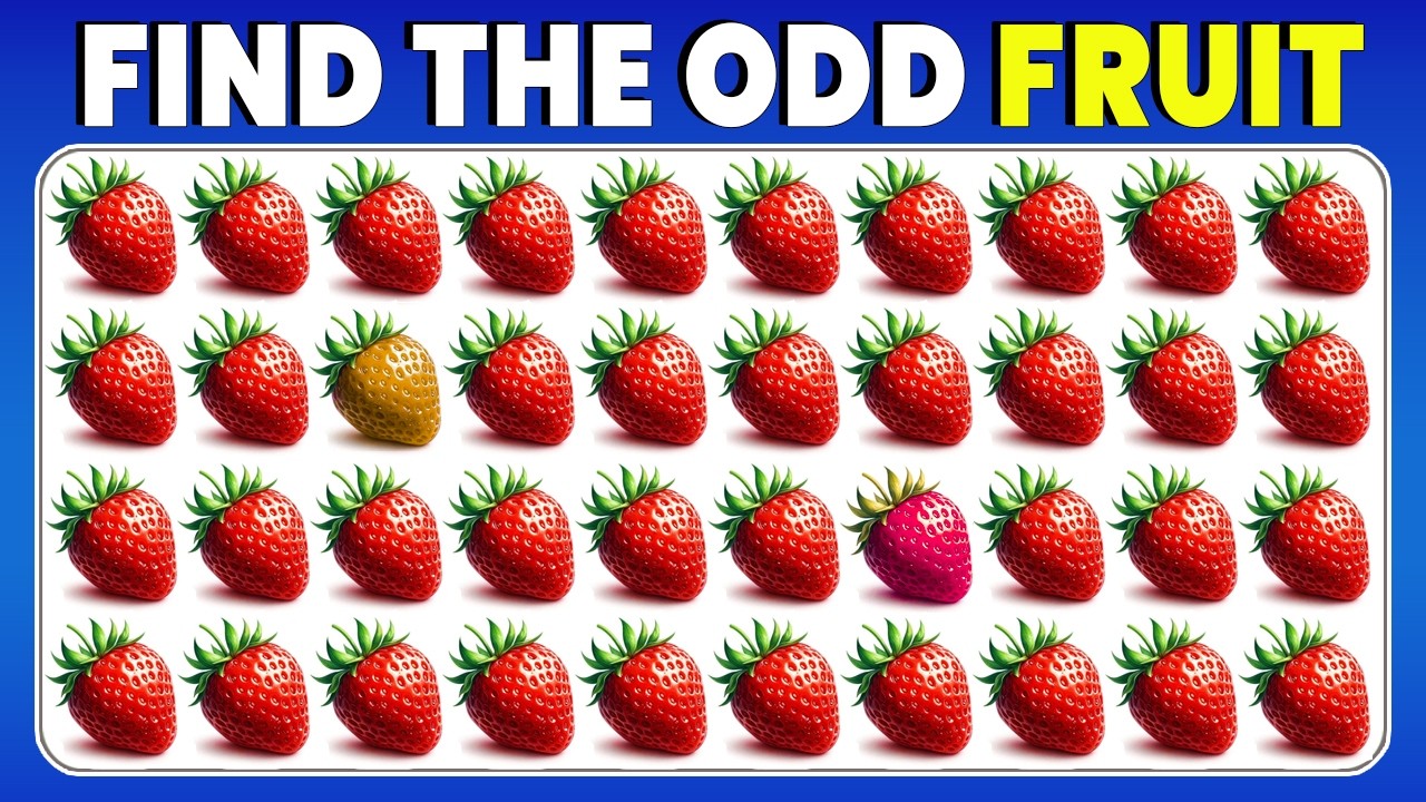 Find the ODD Fruit 🍓 | 28 Levels Easy to Hard 🧠 Can You Beat Them All?
