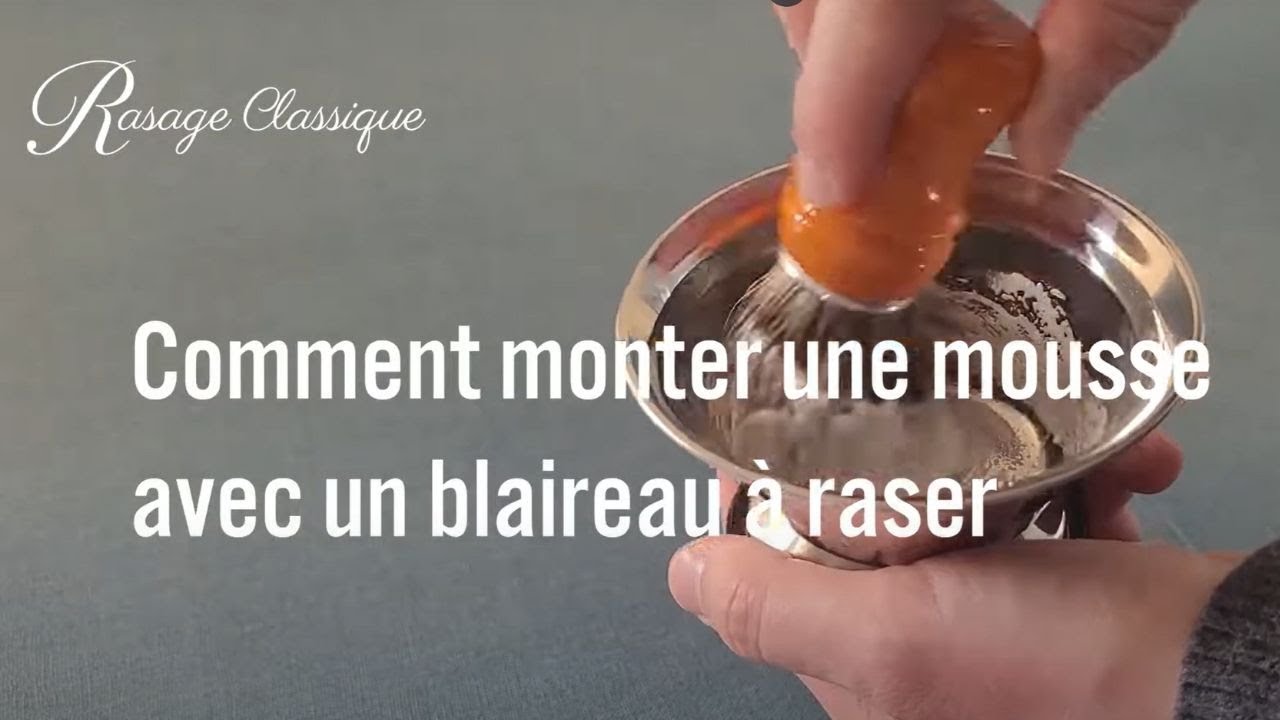 Comment monter une mousse avec un blaireau de rasage ?