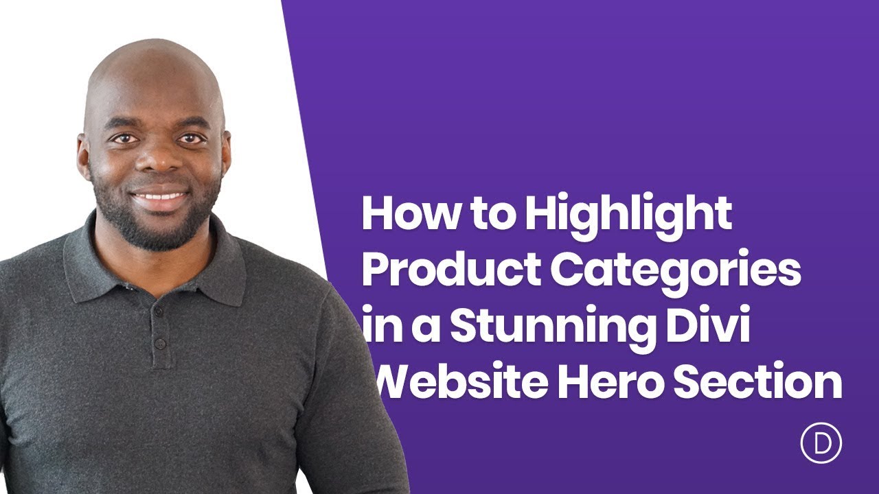 How to Highlight Product Categories in a Stunning Divi Website Hero Section