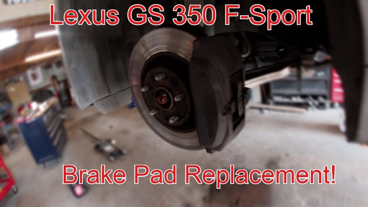 Lexus GS 350 F Sport 2013-2020: замена передних тормозных колодок и ротора!