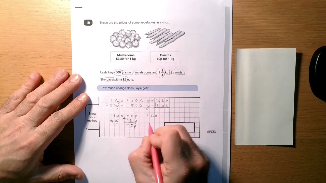 2023 Key Stage 2 Mathematics Paper 3 Question 19