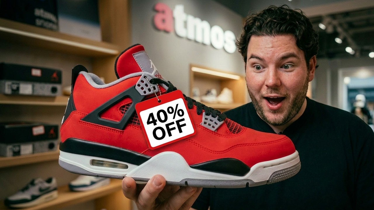 В японском магазине кроссовок была скидка 40% на ВСЕ Air Jordan 4!