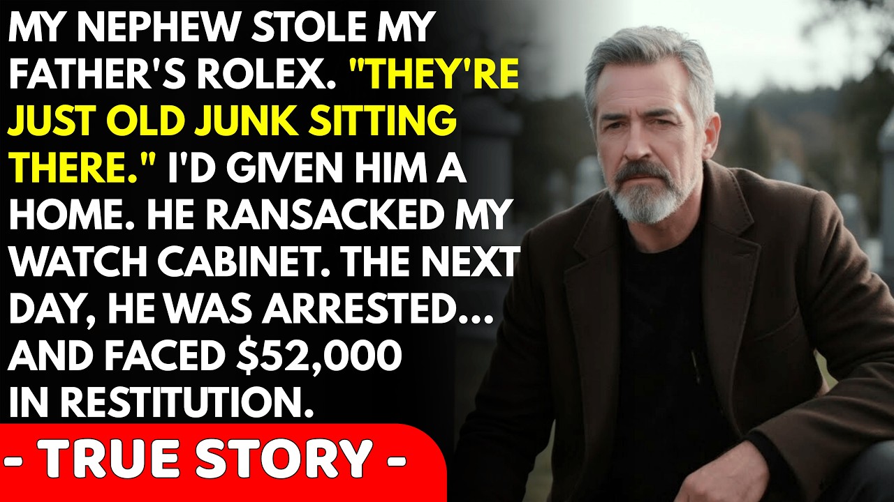 My Nephew Stole My Late Father's $40K Watch Collection After I Let Him Stay Rent-Free Because I...