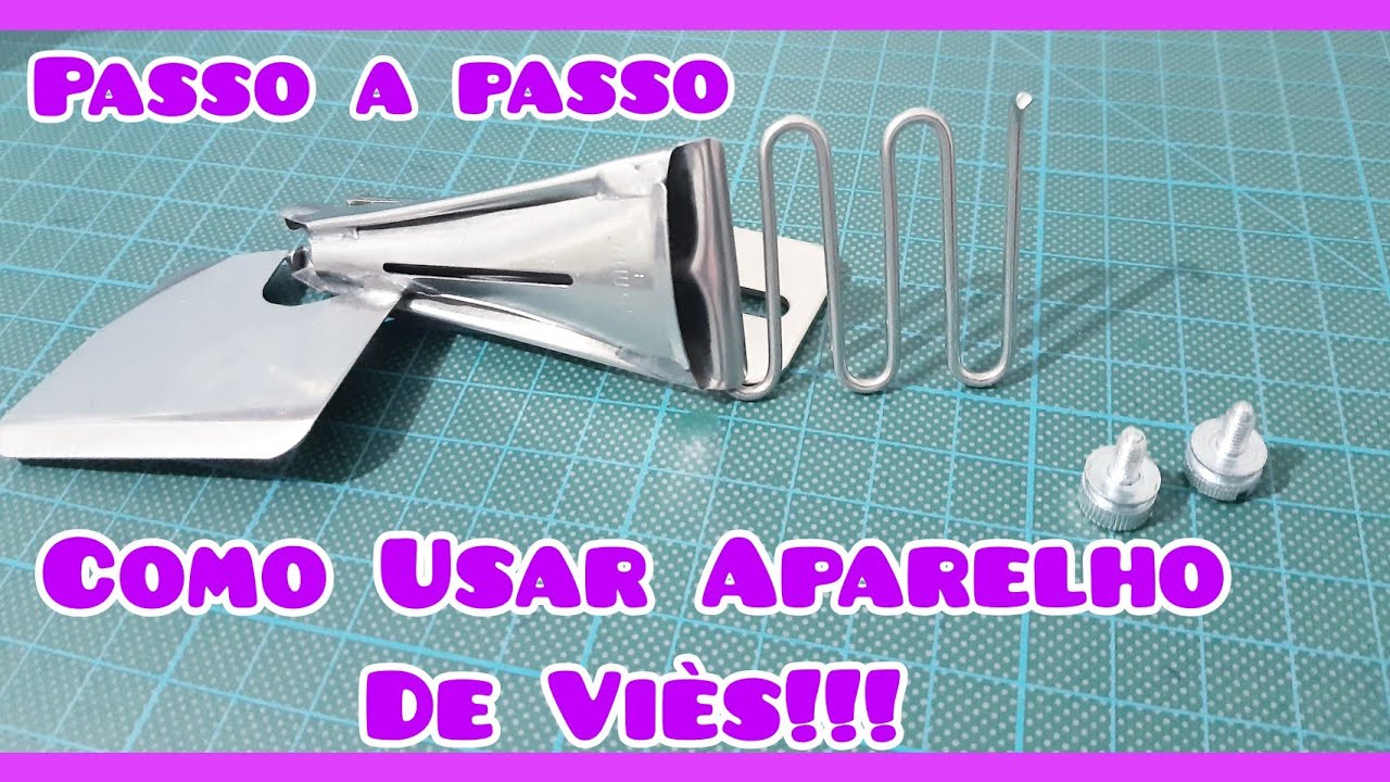 Como usar Aparelho de Viés ,Na Maquina Industrial,+ Detalhes !!✅✅