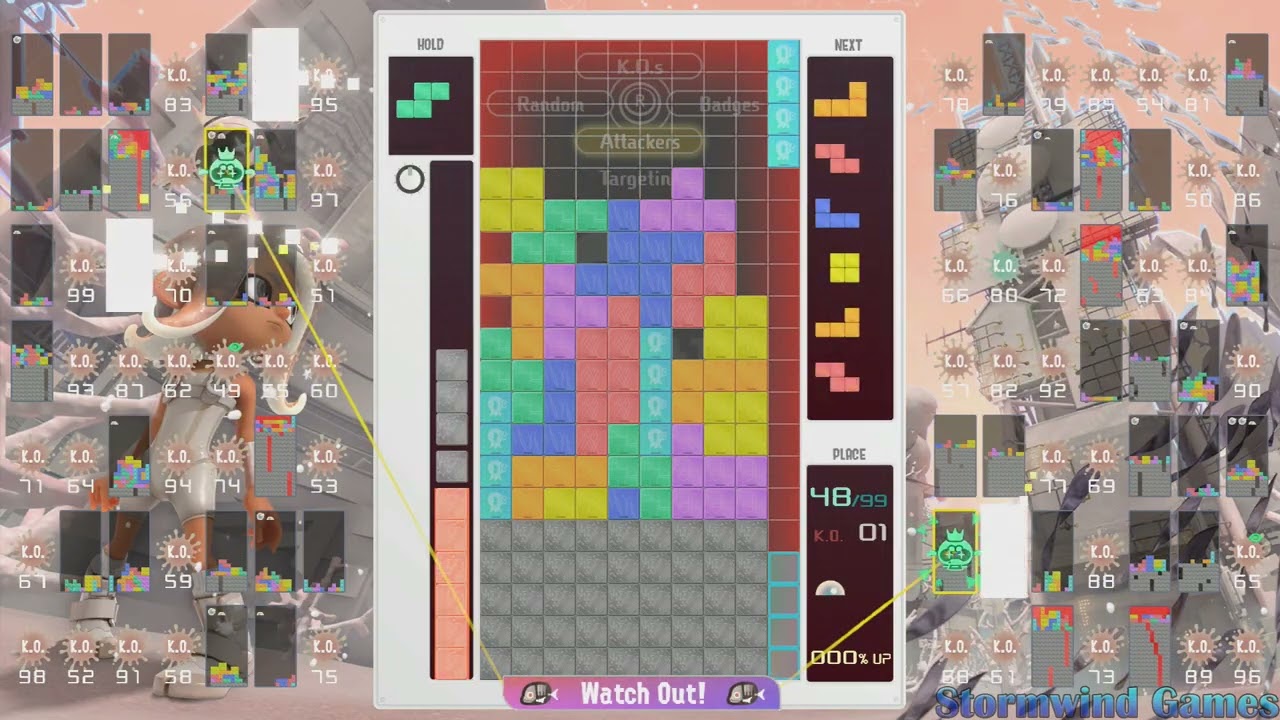 Tetris 99 - Splatoon 3: Side Order Event (Part 1) | Stormwind Games
