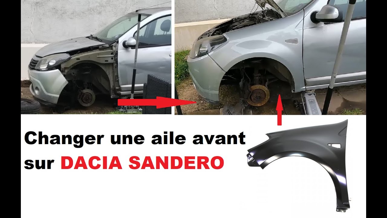 Заменить переднее крыло DACIA SANDERO