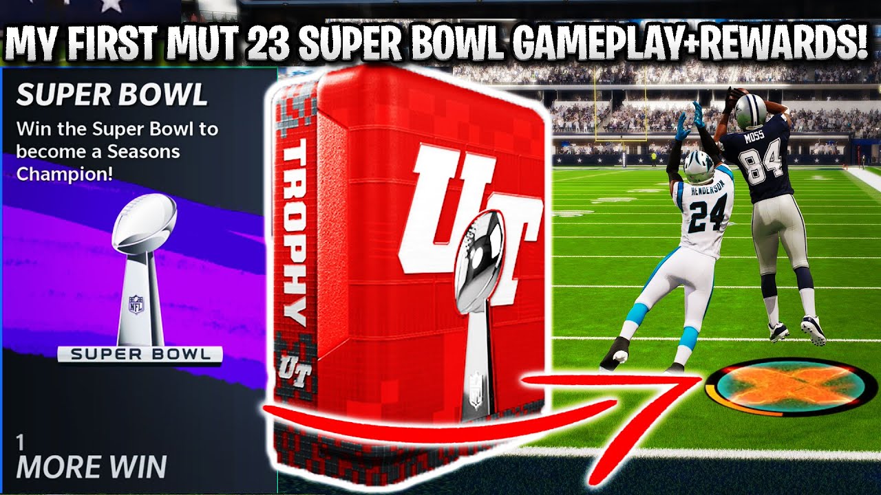 MY FIRST MADDEN 23 SUPER BOWL GAMEPLAY AND TROPHY PACK REWARD! | MADDEN 23 ULTIMATE TEAM