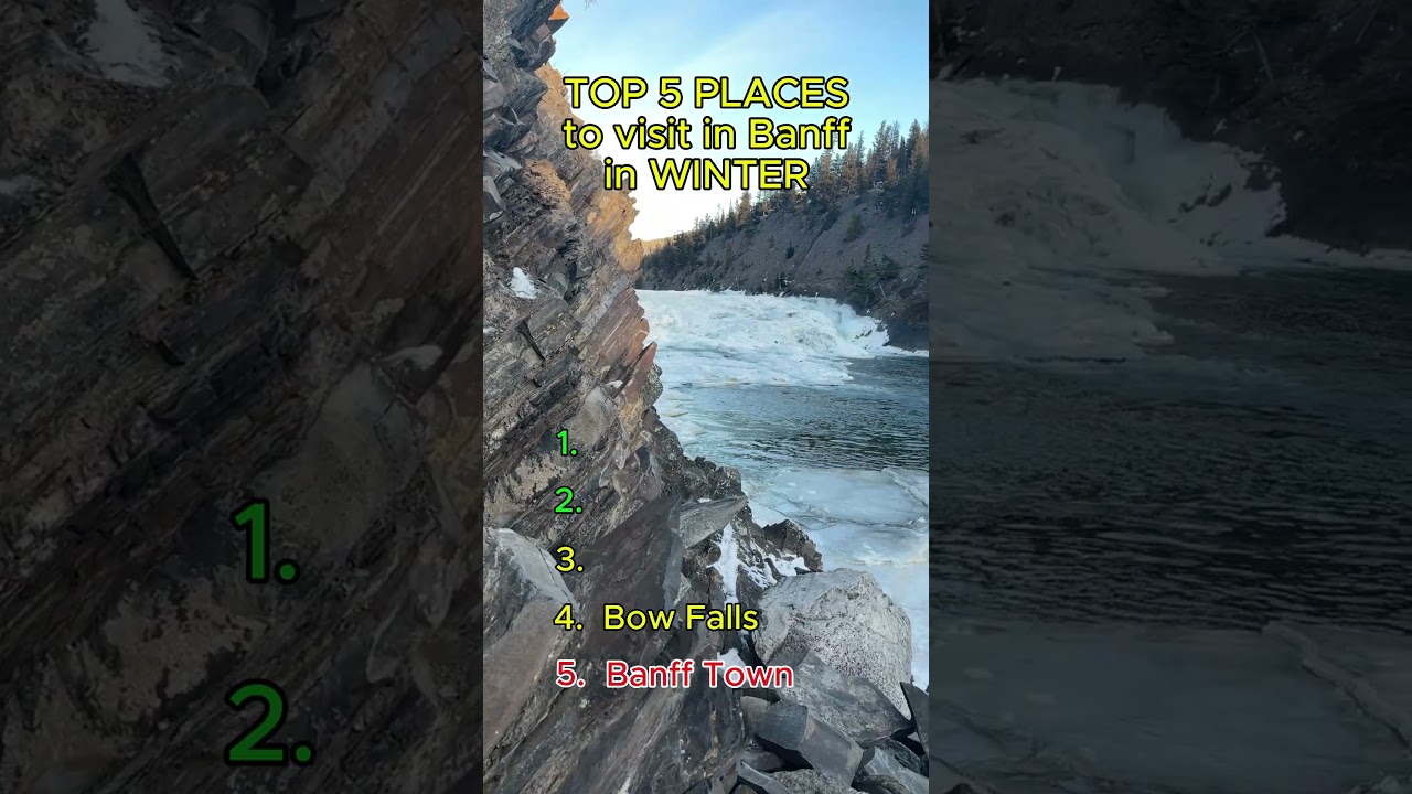 Top 5 places to visit in Banff in Winter  #banff #mountains #canada #travel #nature #winter