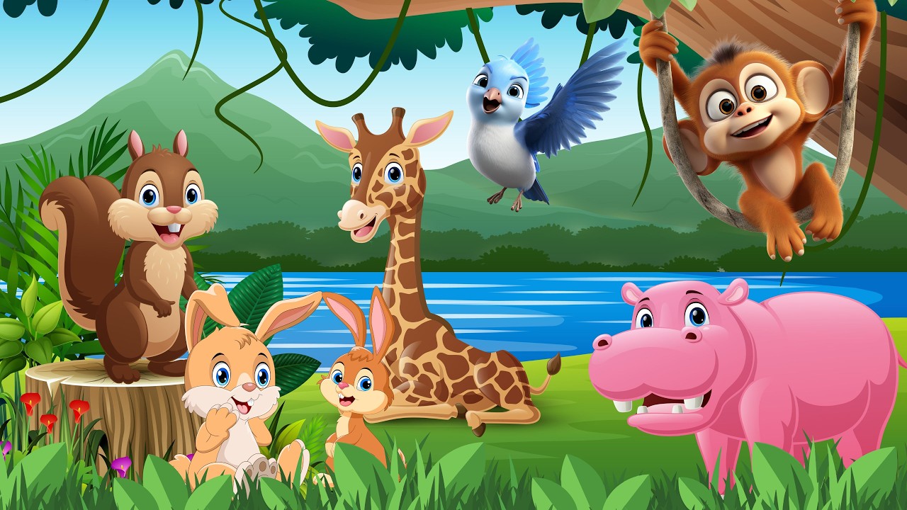 Funny Animal Videos:Monkey, Rhino, Hippo, Birds, Rabbit, Hare,...- Animal Sounds
