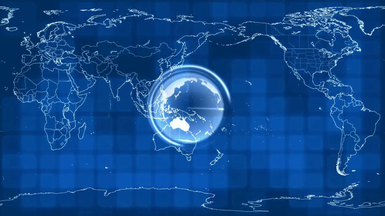 VJ background blue  - Map Of The World News Global International Earth : Free vj loops