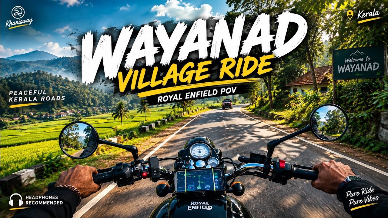 A Peaceful Royal Enfield Ride Through the Hill | Wayanad, Kerala | [4K]KHANIS WAY