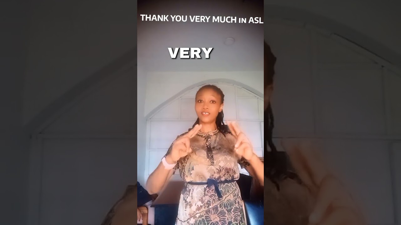 THANK YOU VERY MUCH in ASL – Polite & Grateful! 😊🤟 (Beginner Friendly)