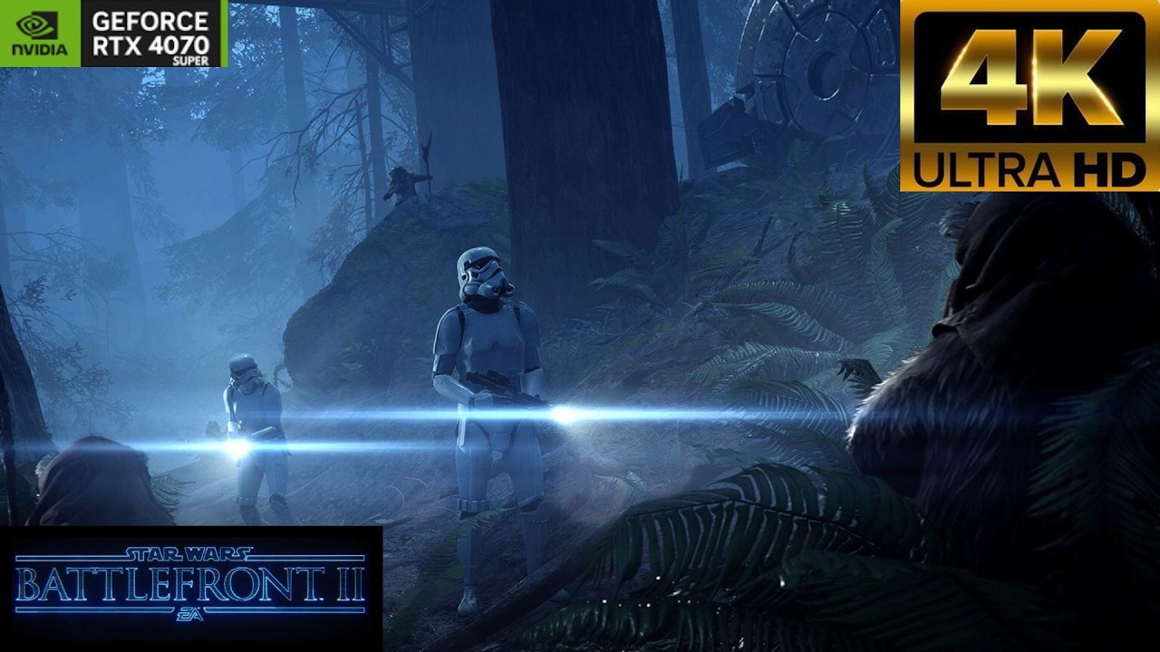 NOTTE SU ENDOR | star wars battelfront II gameplay ita
