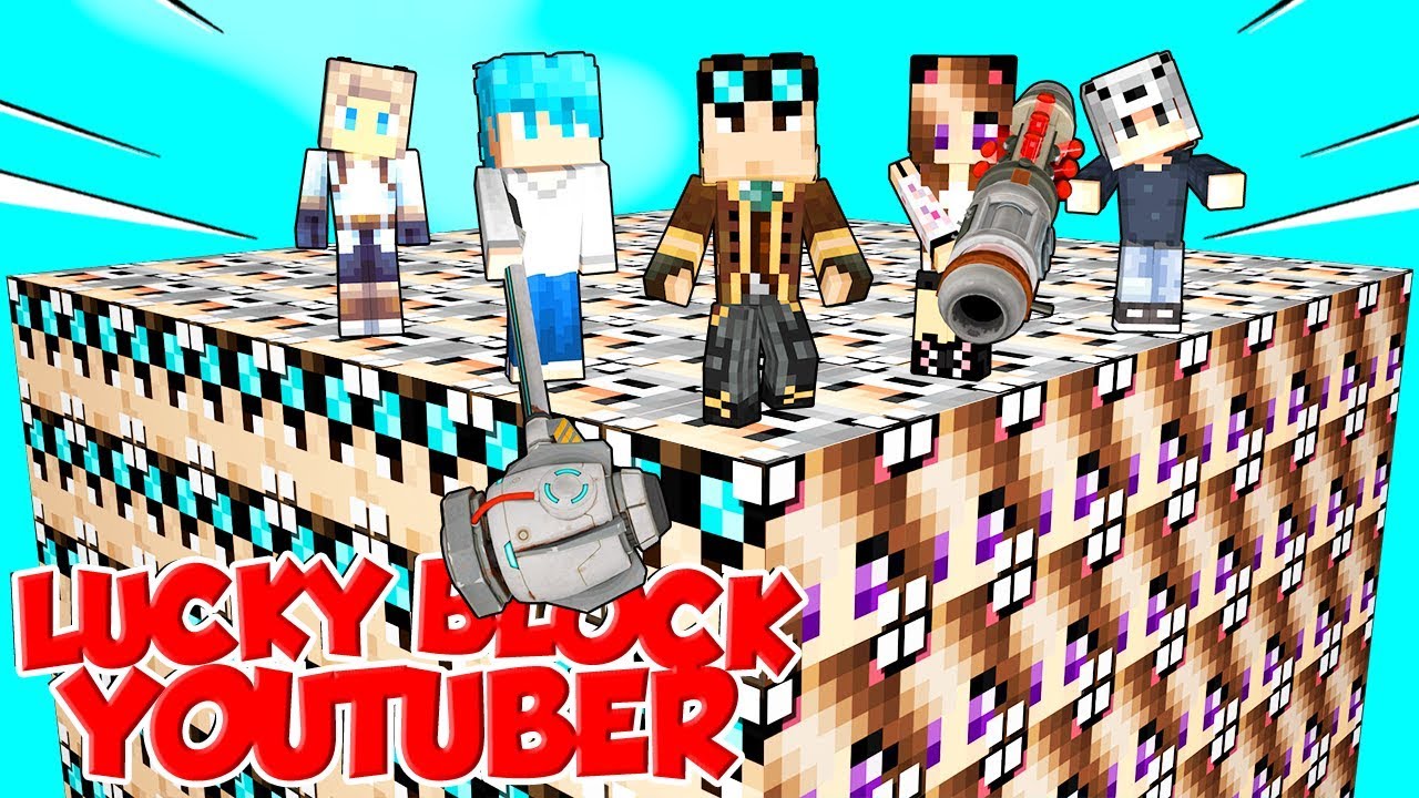 LUCKY BLOCK GIGANTI DEGLI YOUTUBER SU MINECRAFT!!!