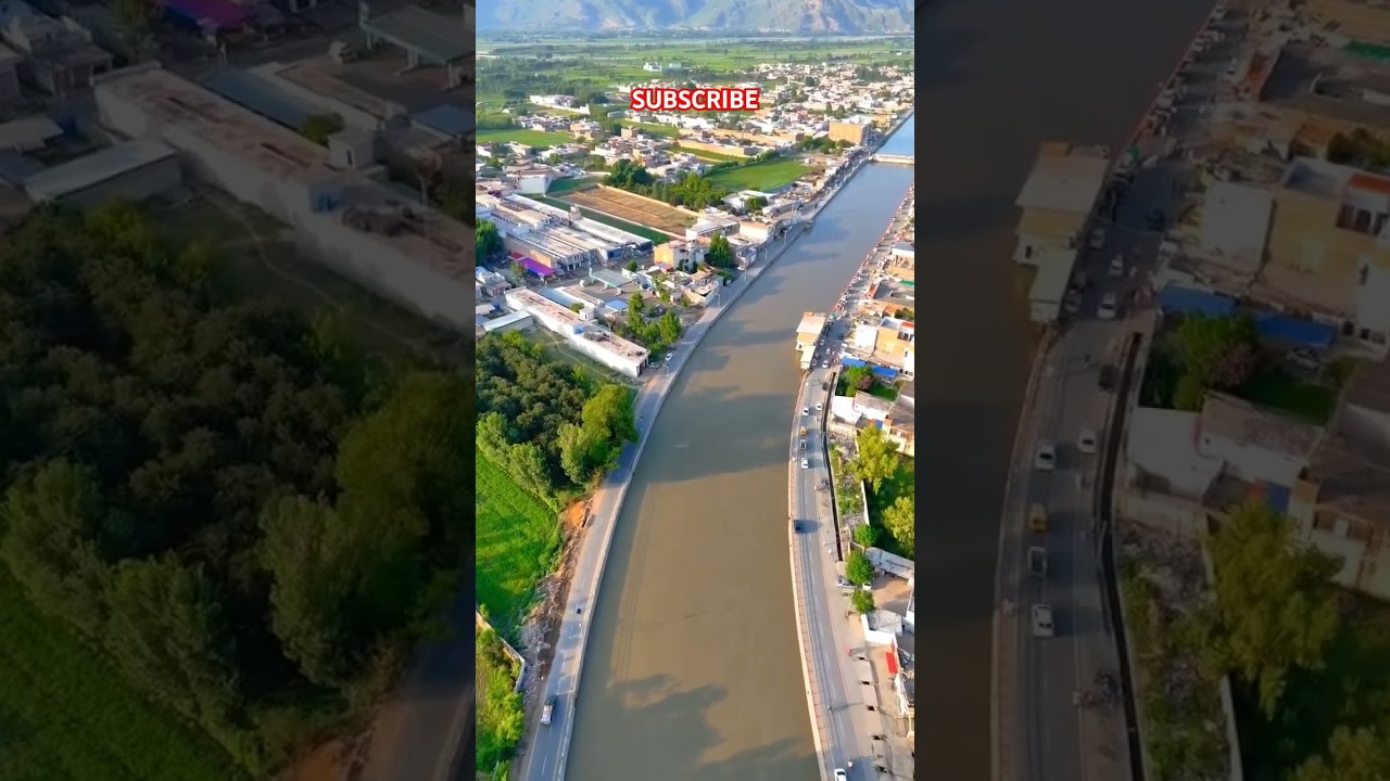 Batkhela #pakistan #nature #explore #new #travel #drone #fypシ゚viral #canal #pathan
