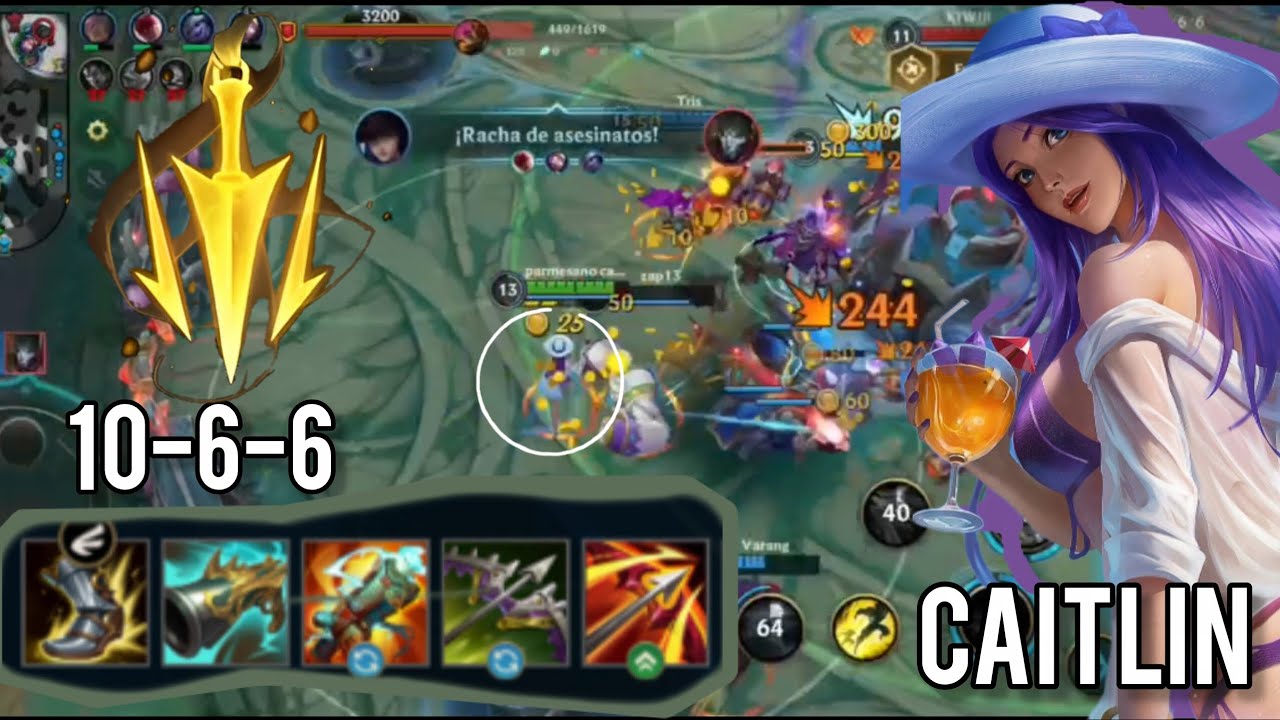 WILD RIFT | 10-6-6 | GAME PLAY DÍA 16 | CAITLIN 