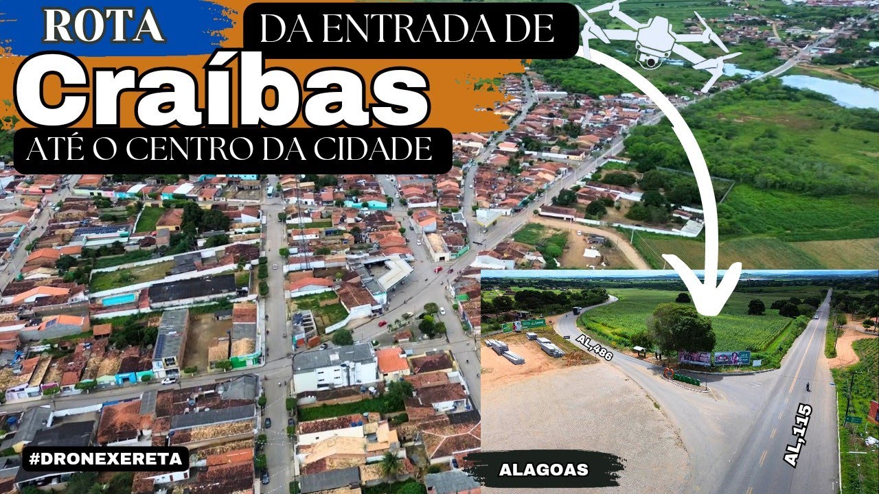 Saiba como Chegar na Cidade de Craíbas, Alagoas.... #dronexereta #novo #djimini3 #brasil