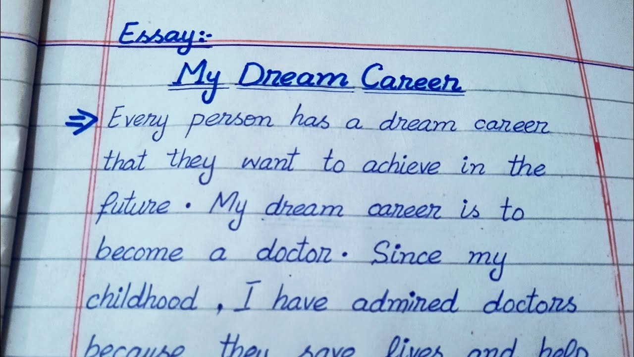 My Dream Career | Essay on My Dream Career | Easy English Essay 