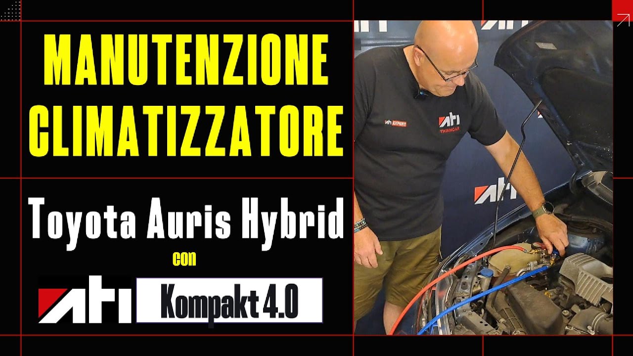 Manutenzione climatizzatore auto Toyota Auris ATI Kompact 4.0 R134a