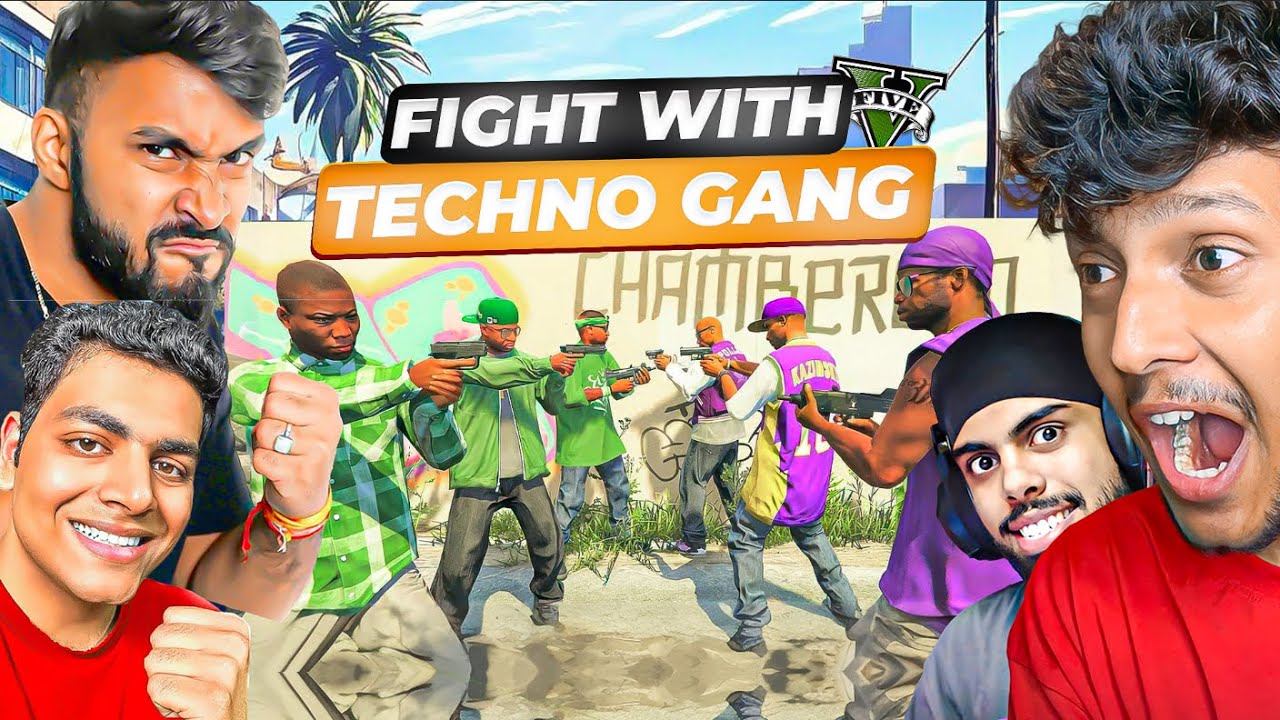 ATTACK ON @Techno Gamerz GANG IN GRAND RP! 🔥 @Lazy Assassin | #02