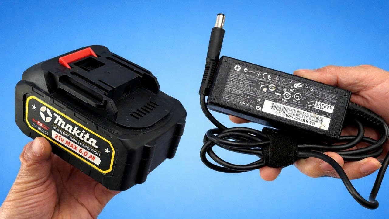 🔋Больше никогда не покупайте аккумуляторы для дрелей! Используйте зарядное устройство от ноутбука...