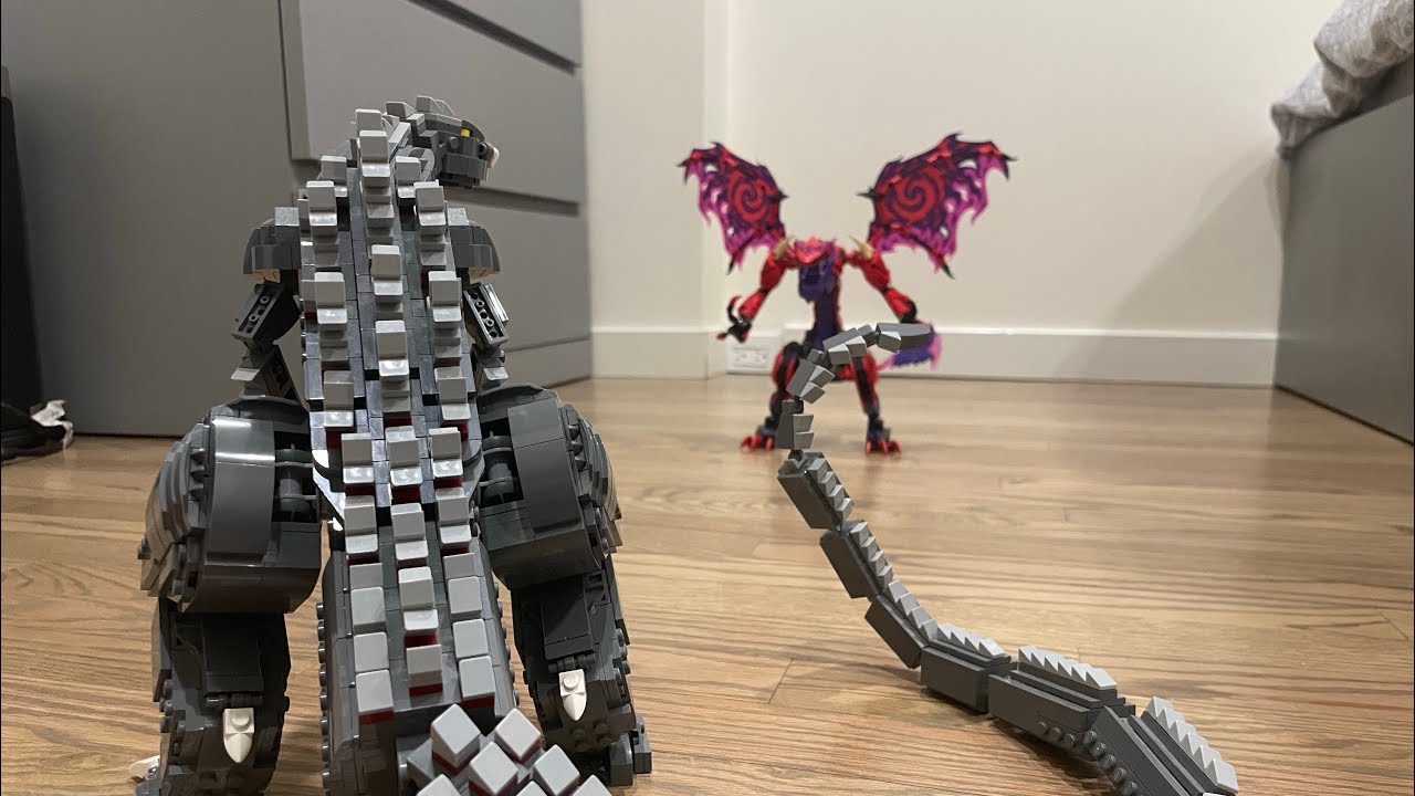 Godzilla vs. The Chaos Dragon (Lego Stop Motion)