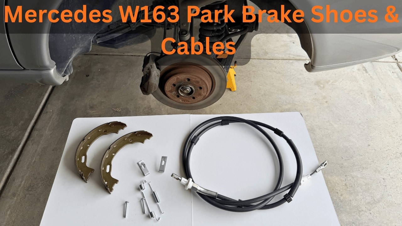 Rear Emergency Brake Shoes & Cables Replaced on A Mercedes W163. How to