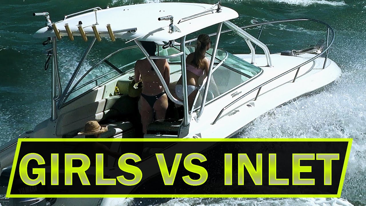 GIRLS VS THE MOST DANGEROUS INLET IN FLORIDA ! Boats at Jupiter Inlet
