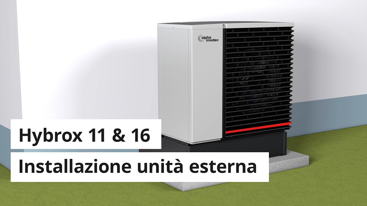 Facile installazione dell'unità esterna per le pompe di calore Hybrox 11 e 16 | alpha innotec