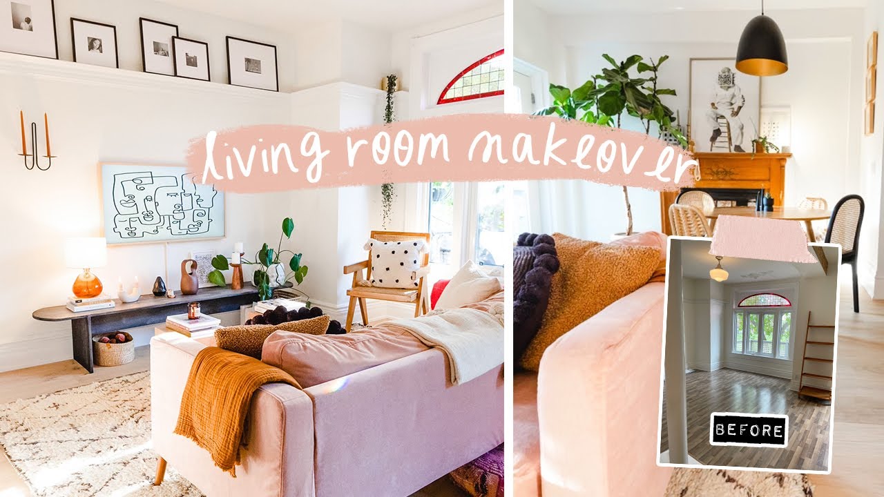 Re-doing The Living Room Makeover Everyone Hated | Modern, Boho Living Room Makeover