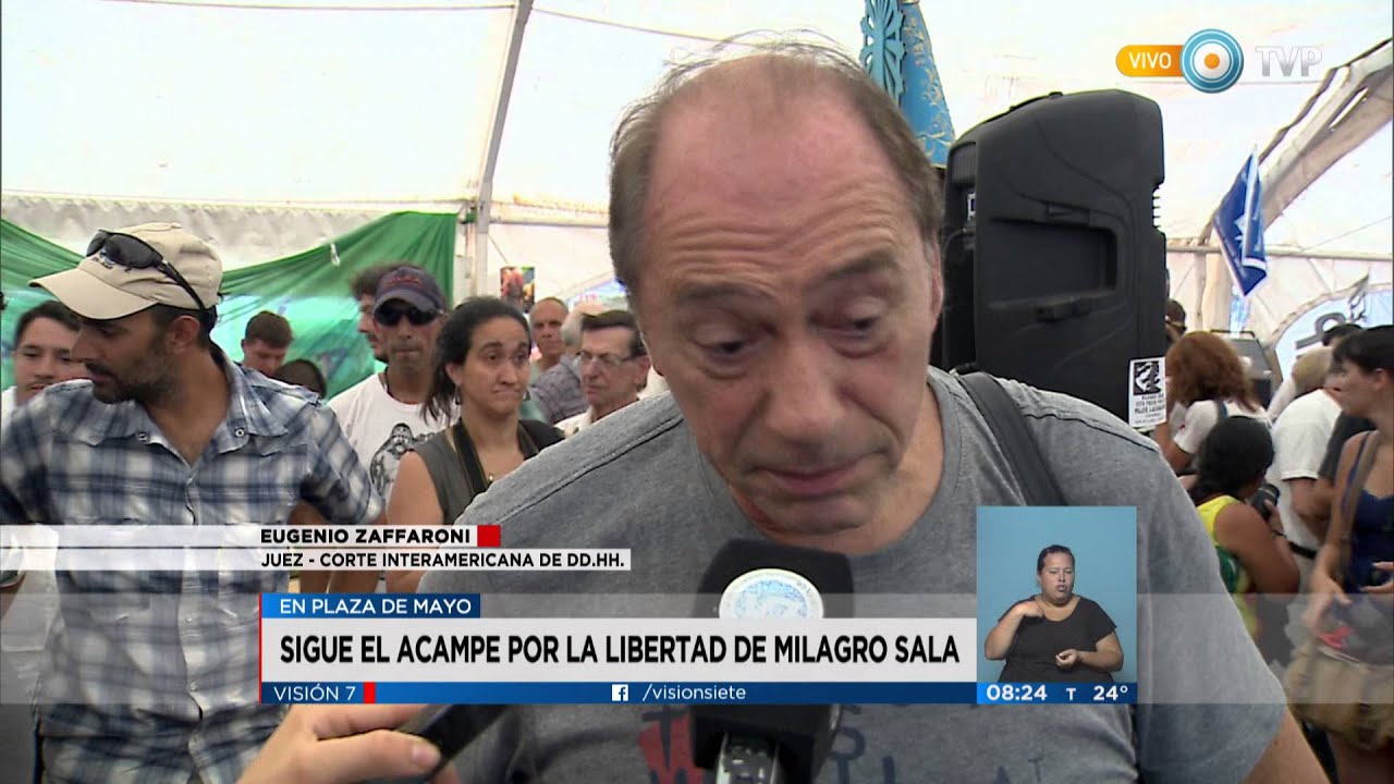 Visi&oacute;n 7 - Sigue el acampe por la libertad de Milagro Sala