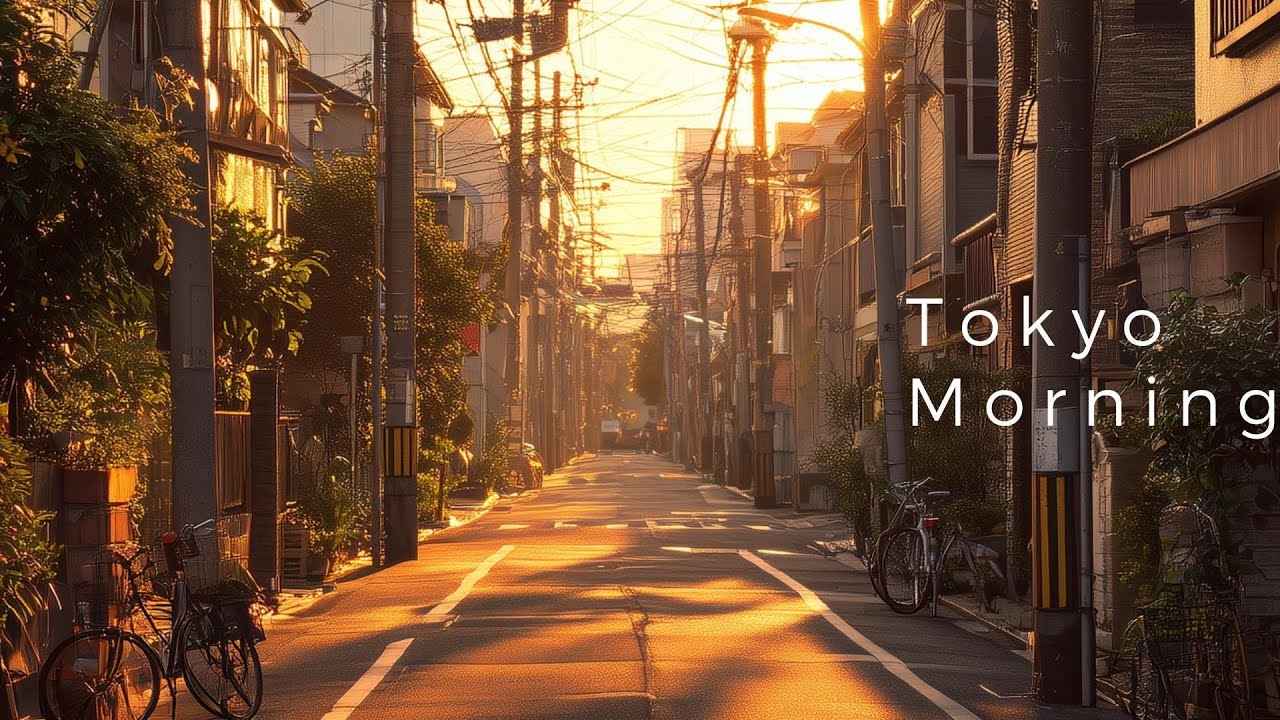 Early Morning in a Quiet Tokyo Shitamachi Street, Japan | Minimal Piano Ambient for Study & Focus