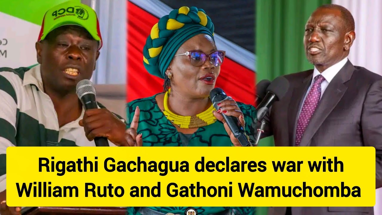 Rigathi Gachagua kwambika mbara na William Ruto na Gathoni Wamucomba 