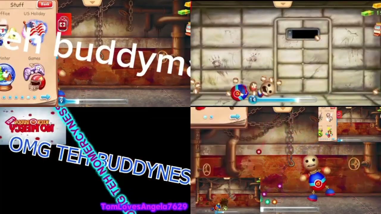 Kick the buddy and buddyman kick has to sparta remix (fourparison) 