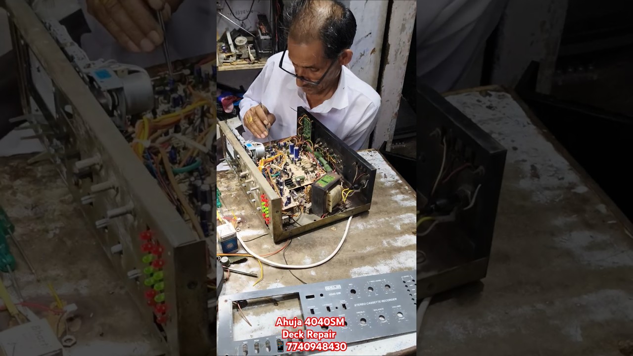 Ahuja 4040sm Stereo Cassette Recorder Deck Repairing Service Centre Shop #ahuja #deck #repair #90s