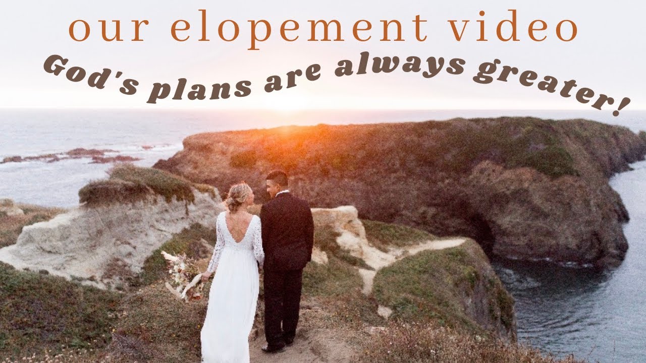Our Full Elopement Wedding Day Video ♡ God's Plans are Always Greater! Magical Coastal Elopement