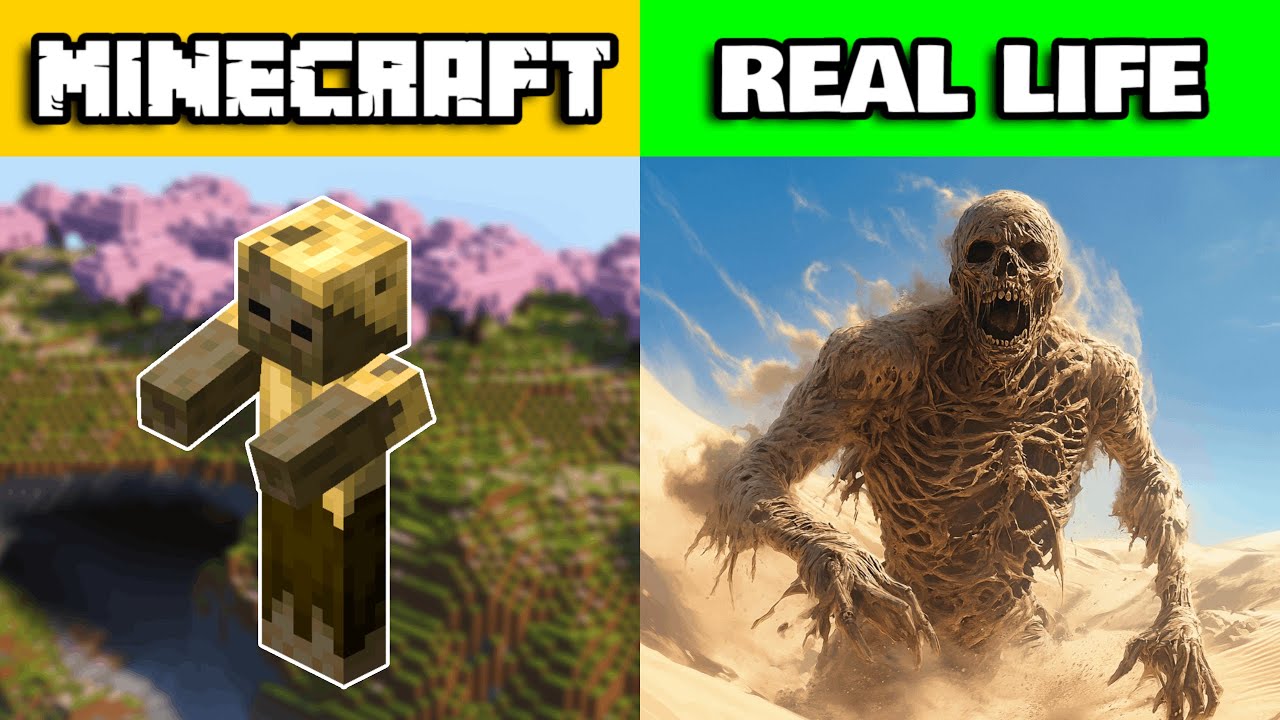 МОБЫ MINECRAFT ПРОТИВ РЕАЛЬНОЙ ЖИЗНИ #14 | Суперреалистичное 4K