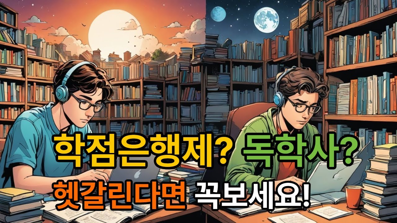 학점은행제 vs 독학사, 뭐가 더 쉬울까? 제대로 비교해드립니다!