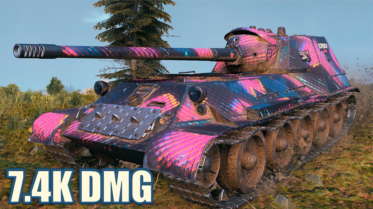 СУ-100М1 • 7.4К УРОНА 8 ФРАГОВ • WoT Gameplay