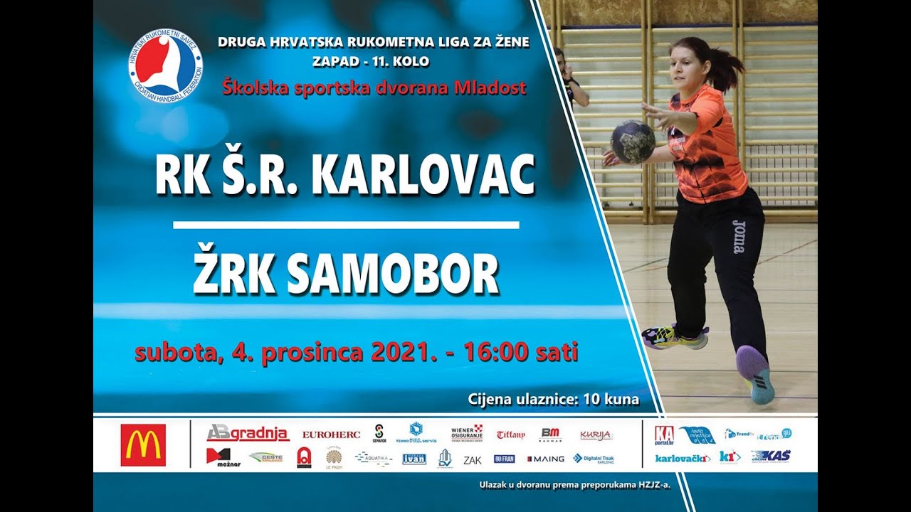 11.kolo, 2. HRL Zapad-žene,  RK ŠR Karlovac vs ŽRK Samobor