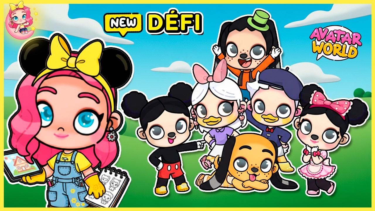🐭✨ Create Mickey and Friends for FREE! | Avatar World 🌙🔥 Step by Step