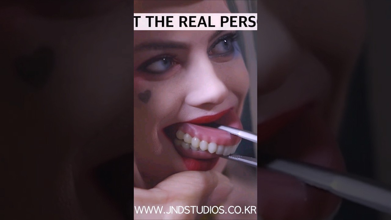 Adding Margot Robbie's Eyes and Teeth to JND Studios Harley Quinn Hyperreal Statue