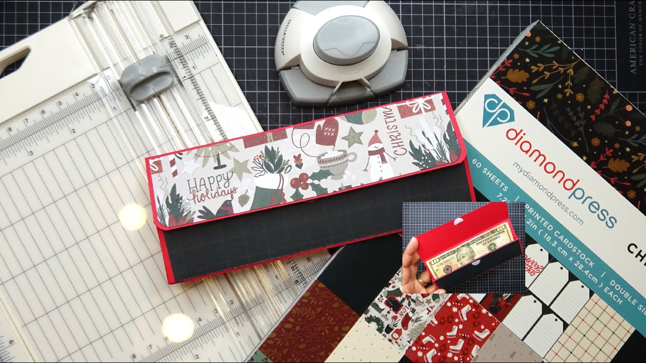 Start from Stash: Money Wallet Tutorial! Use all Your Pretty Themed Papers, Ephemera & Basic Tools!