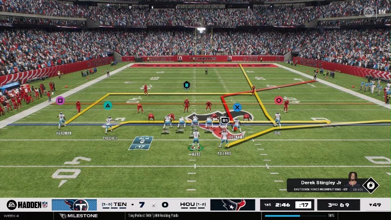Madden NFL 26 Titans @ Texans Game 4