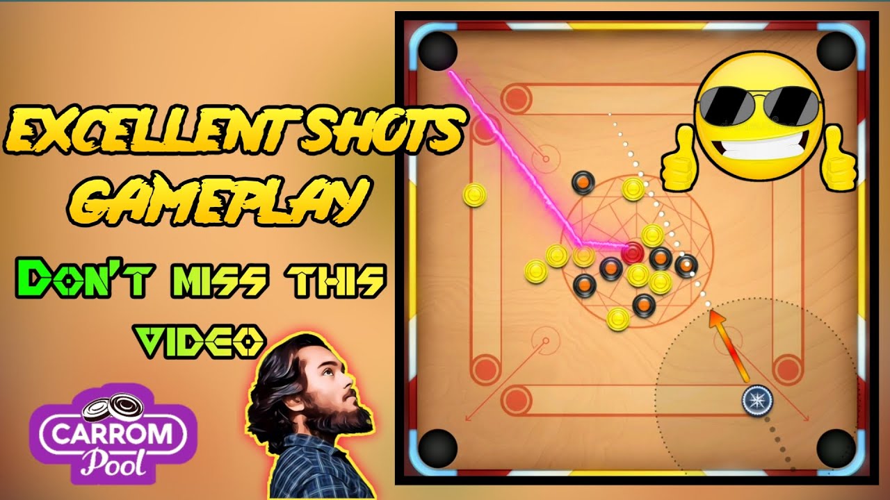 🖤CARROM POOL🖤Hard gameplay 🤙🔥cool tricks by Sri👌