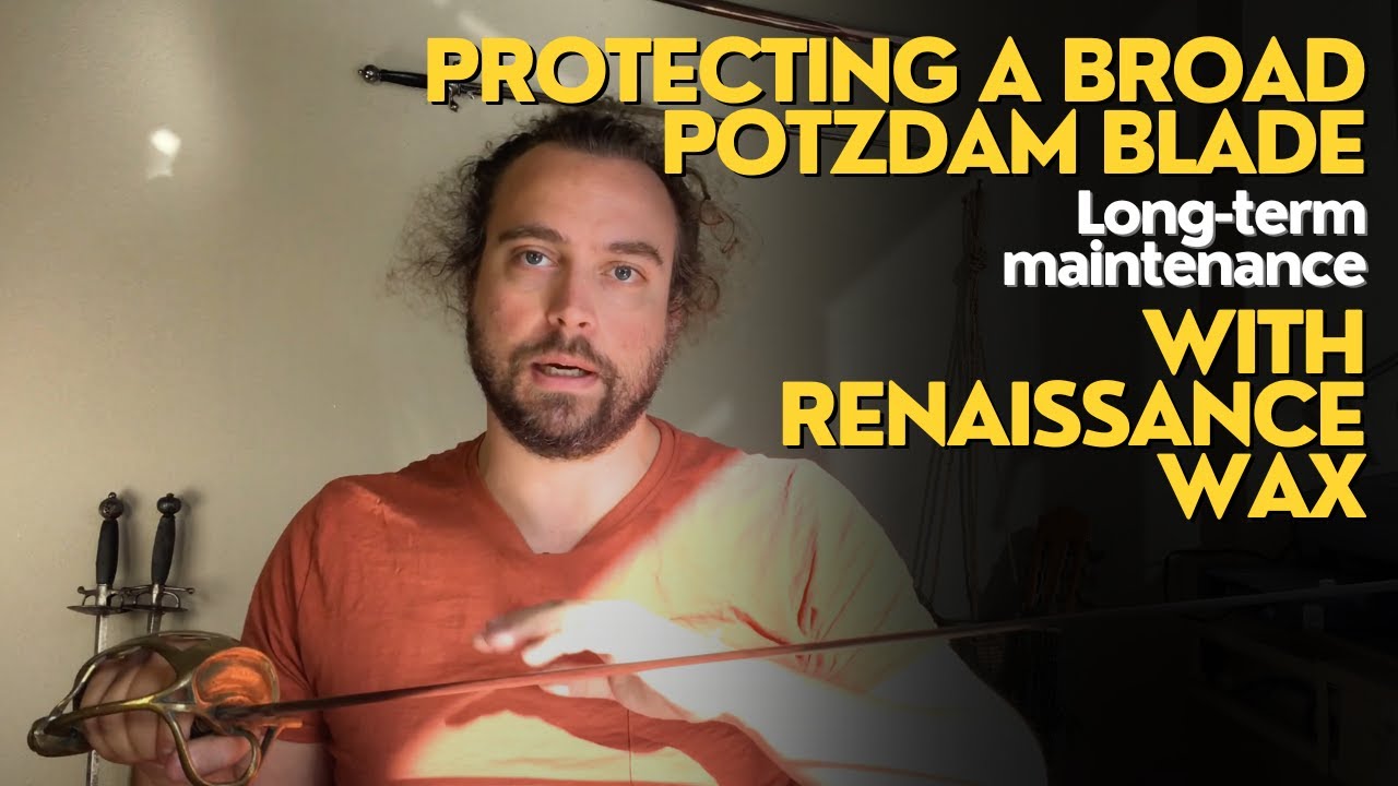 Sword Maintenance Day - Applying Renaissance Wax to a Prussian Sword