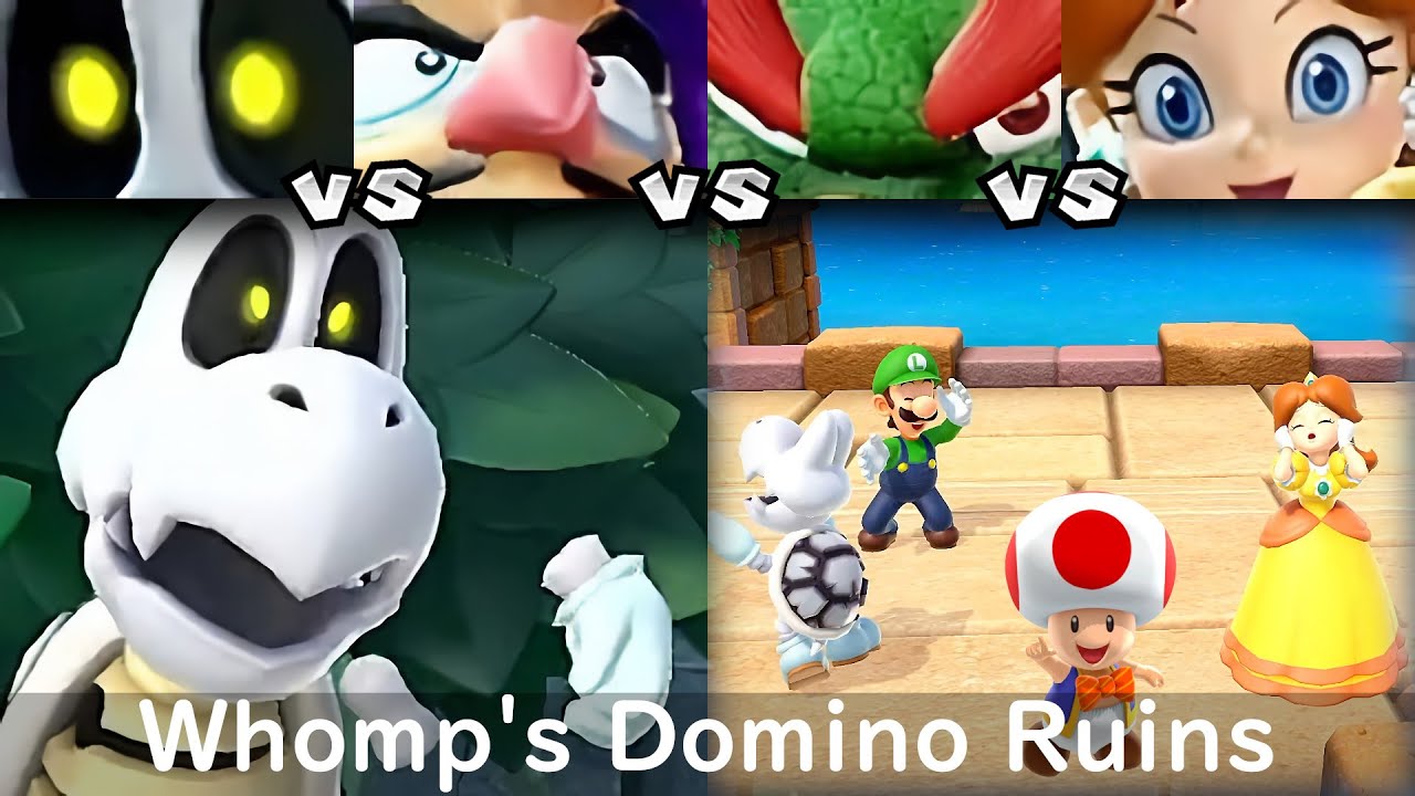 Super Mario Party Dry Bones vs Waluigi vs Bowser vs Daisy #60
